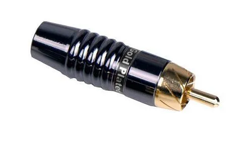 Invotone RCA500M BK Разъем тюльпан на кабель RCA, черный.
